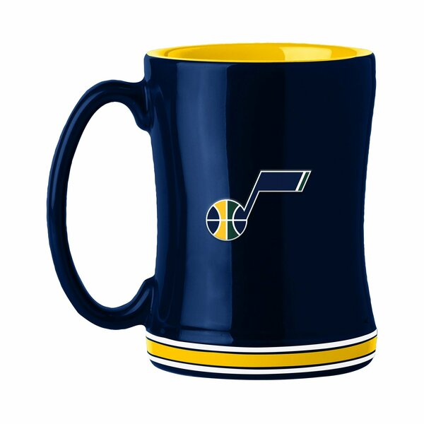 Logo Brands Utah Jazz 14oz Relief Mug 729-C14RM